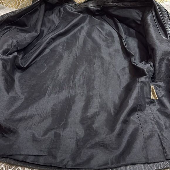 (P2) F.ORTIZ, creation Vintage 80s goatskin jacket in‎ black oversized - Picture 10 of 15